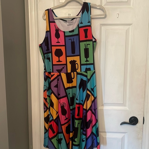 Fun Cocktail print dress - Picture 1 of 4